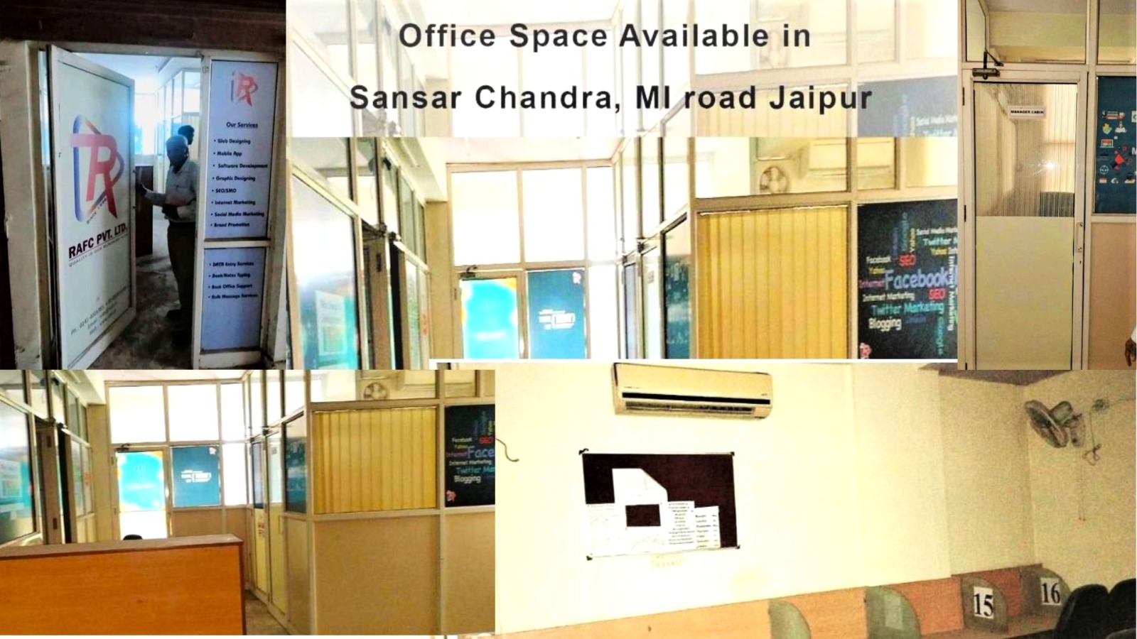 Office Space For Rent in Sansar Chandra Road MI Road Jaipur -M I Road-Jaipur